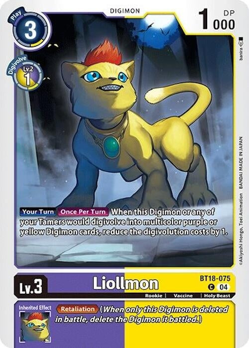Image for Liollmon (BT18-19) (BT18-075 C) - Digimon Card Game