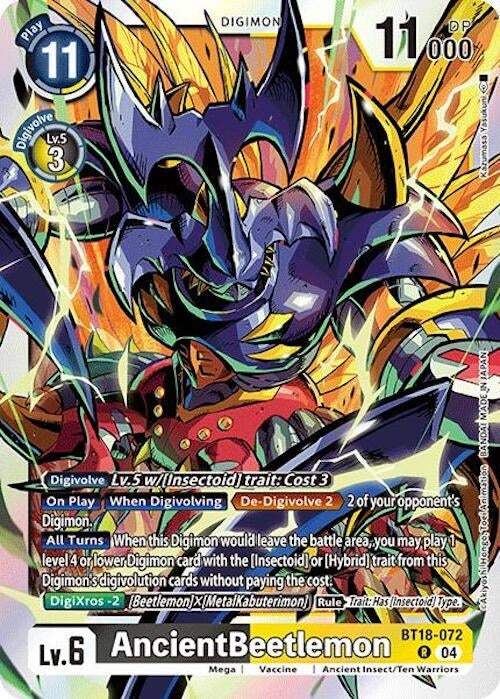 Image for AncientBeetlemon (BT18-19) (BT18-072 R) - Digimon Card Game