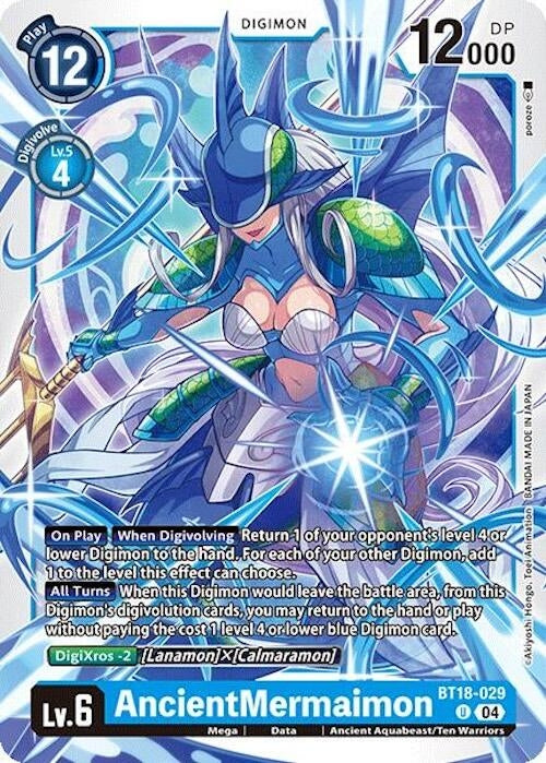 Image for AncientMermaimon (BT18-19) (BT18-029 U) - Digimon Card Game