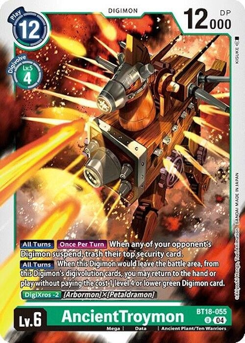 Image for AncientTroymon (BT18-19) (BT18-055 U) - Digimon Card Game
