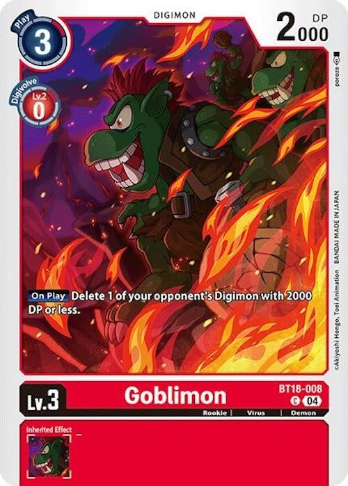 Image for Goblimon (BT18-19) (BT18-008 C) - Digimon Card Game