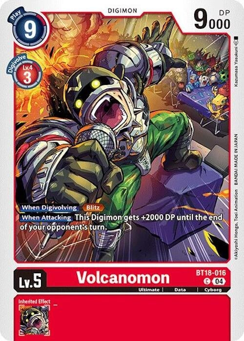 Image for Volcanomon (BT18-19) (BT18-016 C) - Digimon Card Game