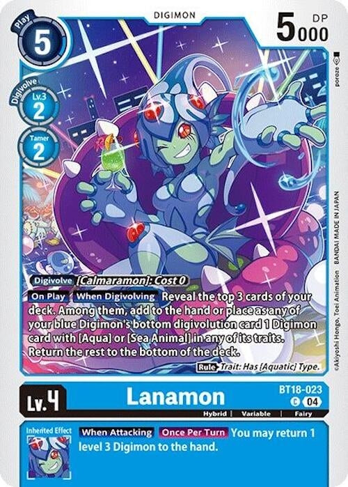 Image for Lanamon (BT18-19) (BT18-023 C) - Digimon Card Game