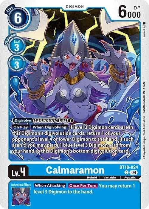Image for Calmaramon (BT18-19) (BT18-024 C) - Digimon Card Game