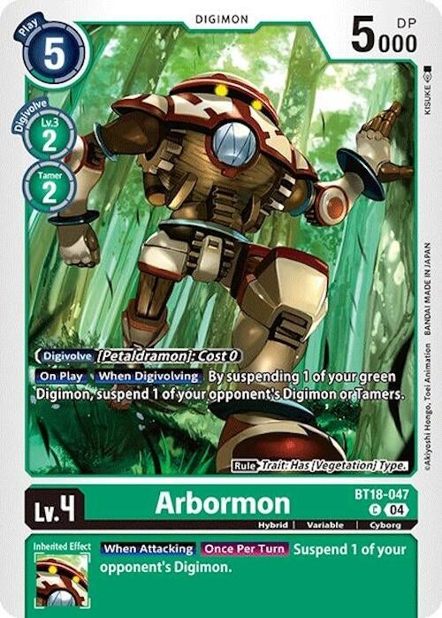 Image for Arbormon (BT18-19) (BT18-047 C) - Digimon Card Game