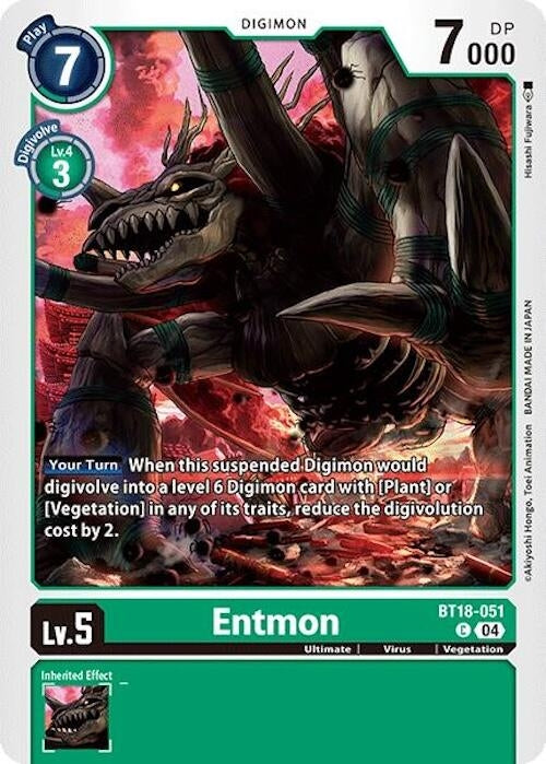 Image for Entmon (BT18-19) (BT18-051 C) - Digimon Card Game