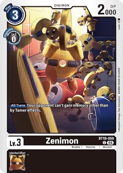 Image for Zenimon (BT18-19) (BT18-059 C) - Digimon Card Game