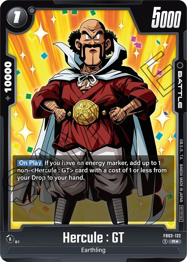 Image for Hercule : GT (Tournament Pack 04) (Tournament and Championship Promos) (FB03-132) - Dragon Ball Super: Fusion World