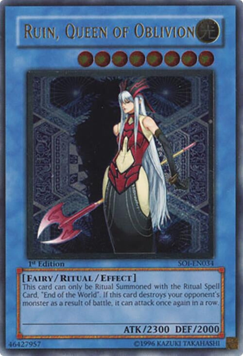 Image for Ruin, Queen of Oblivion (UTR) (Shadow of Infinity) (SOI-EN034) - YuGiOh