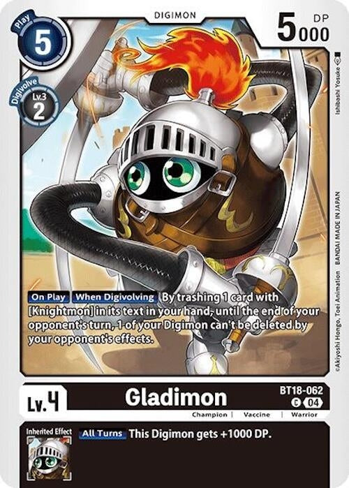 Image for Gladimon (BT18-19) (BT18-062 C) - Digimon Card Game