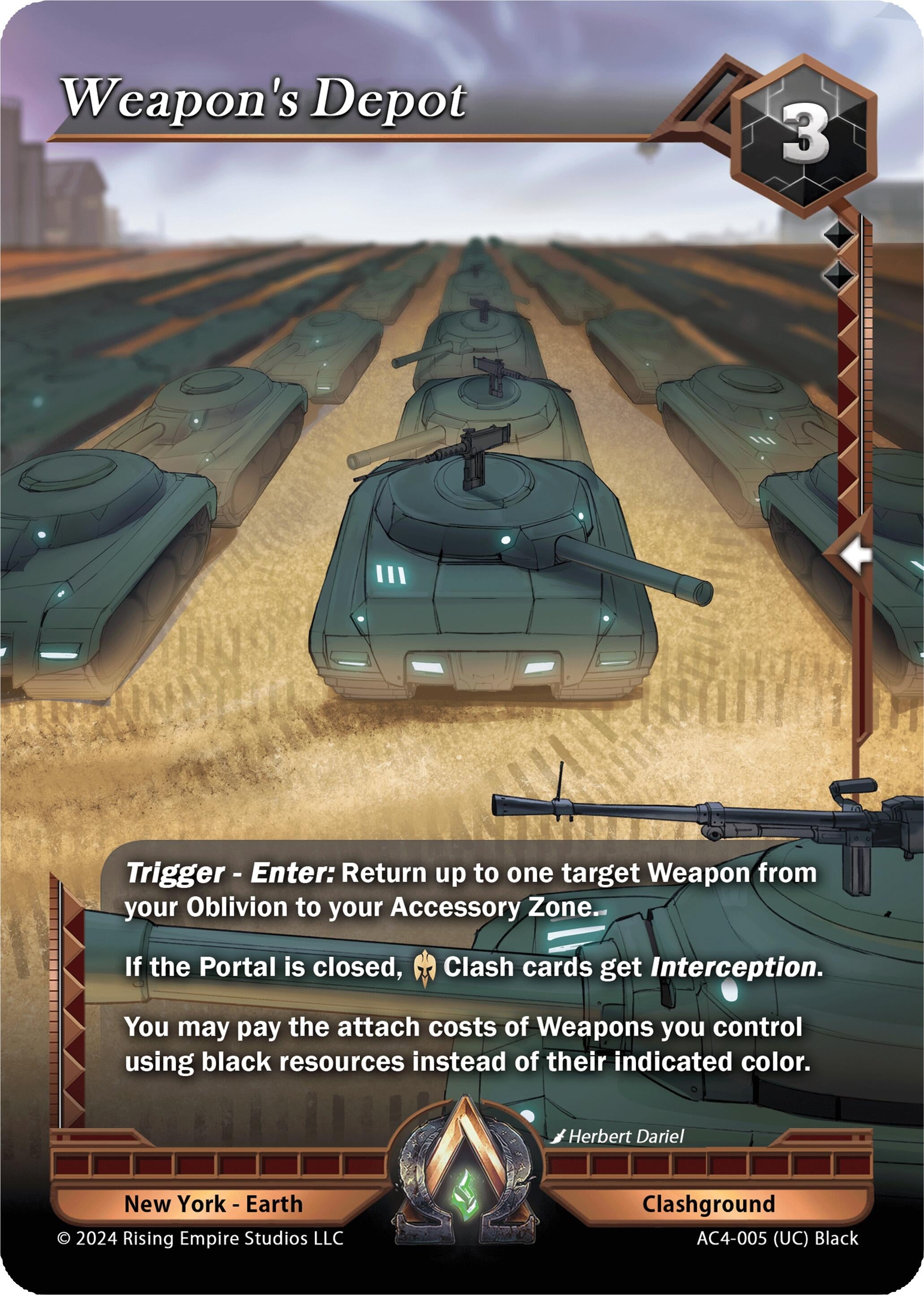 Image for Weapon's Depot (Genesis Returns) (AC4-005) - Alpha Clash