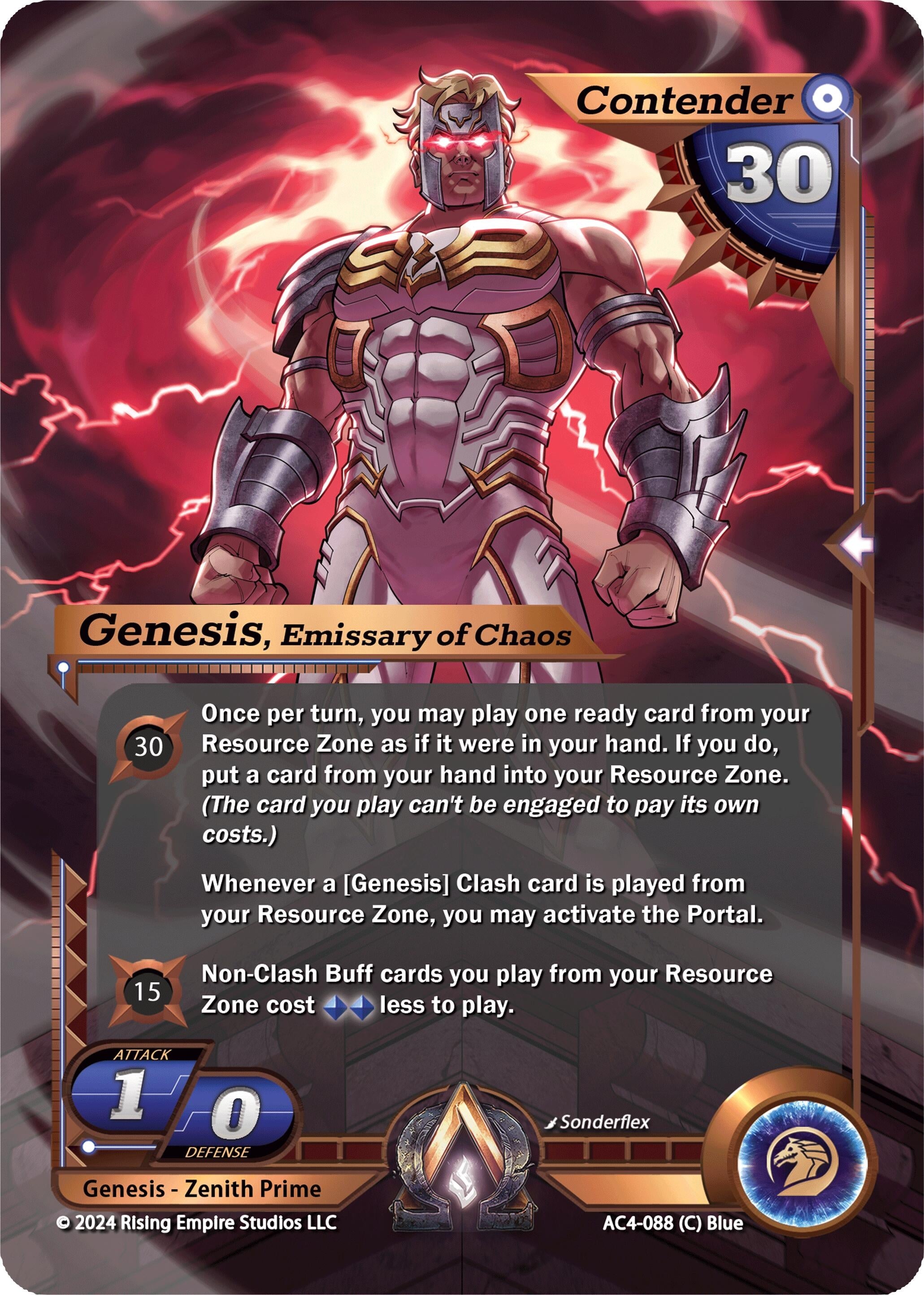 Image for Genesis, Emissary of Chaos (Genesis Returns) (AC4-088) - Alpha Clash