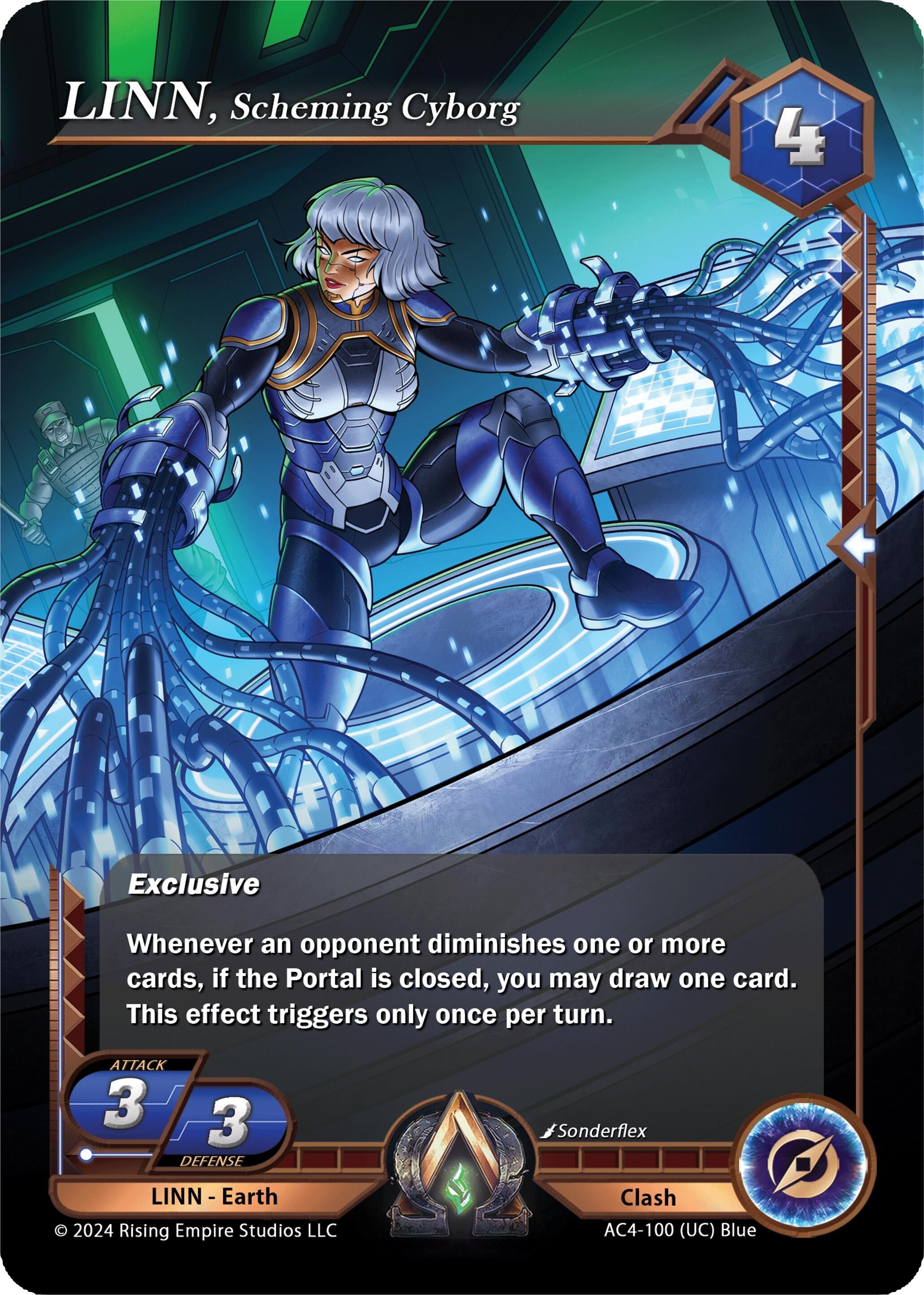 Image for LINN, Scheming Cyborg (Genesis Returns) (AC4-100) - Alpha Clash