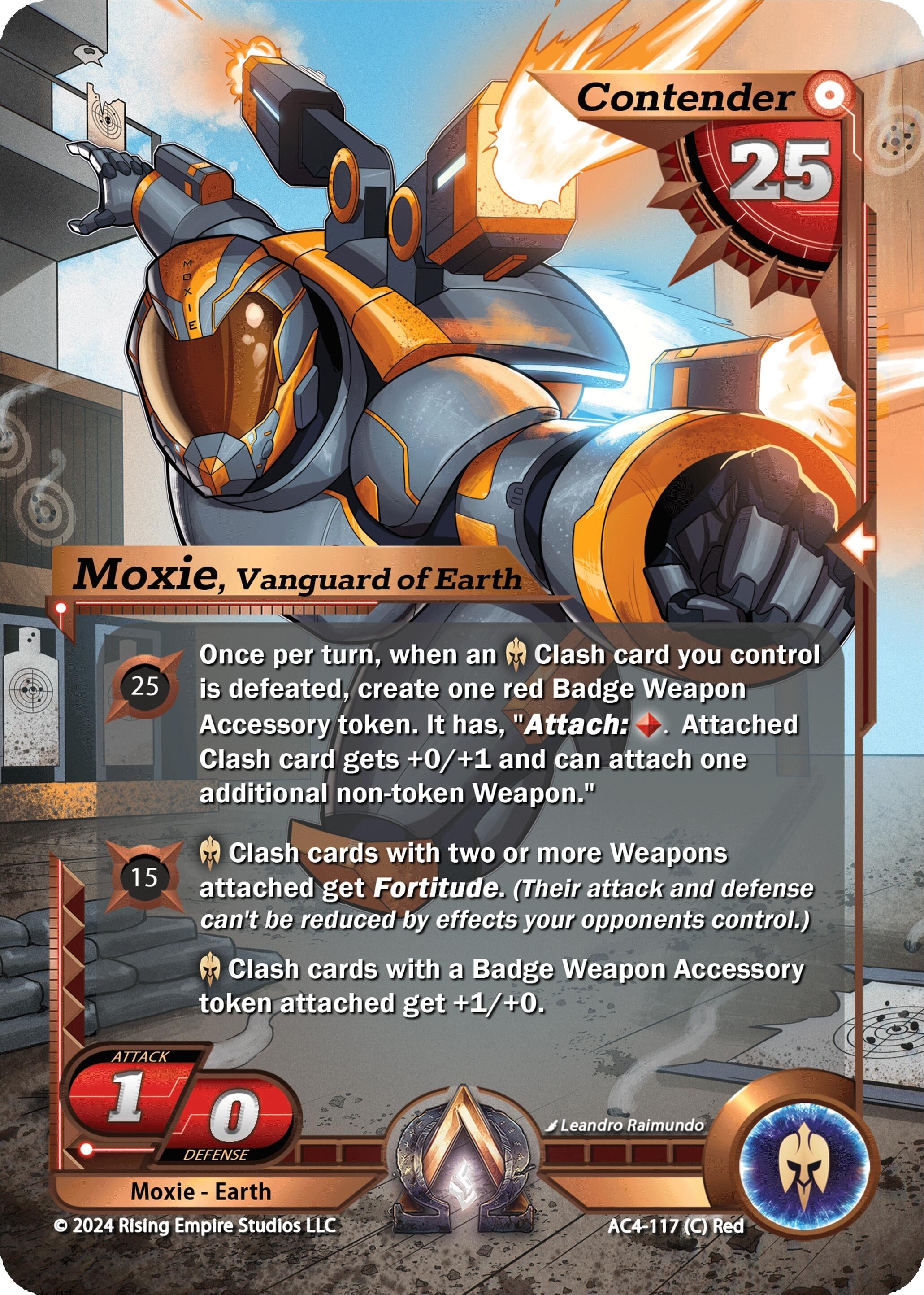 Image for Moxie, Vanguard of Earth (Genesis Returns) (AC4-117) - Alpha Clash