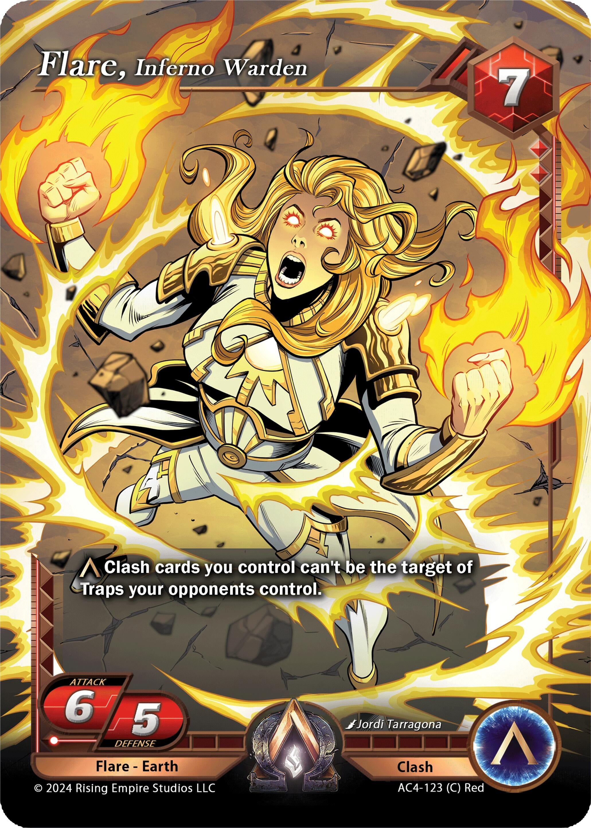 Image for Flare, Inferno Warden (Genesis Returns) (AC4-123) - Alpha Clash