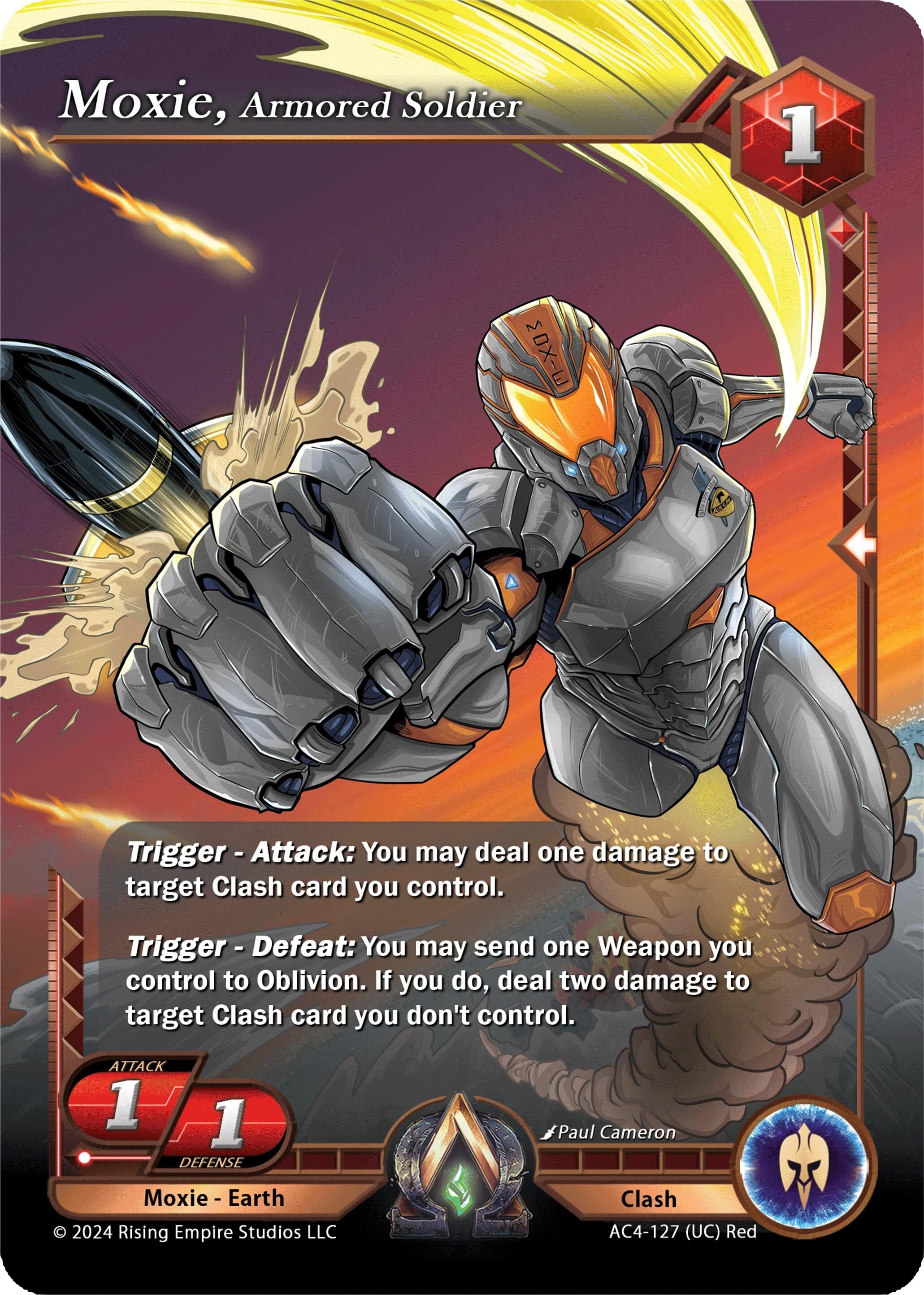 Image for Moxie, Armored Soldier (Genesis Returns) (AC4-127) - Alpha Clash