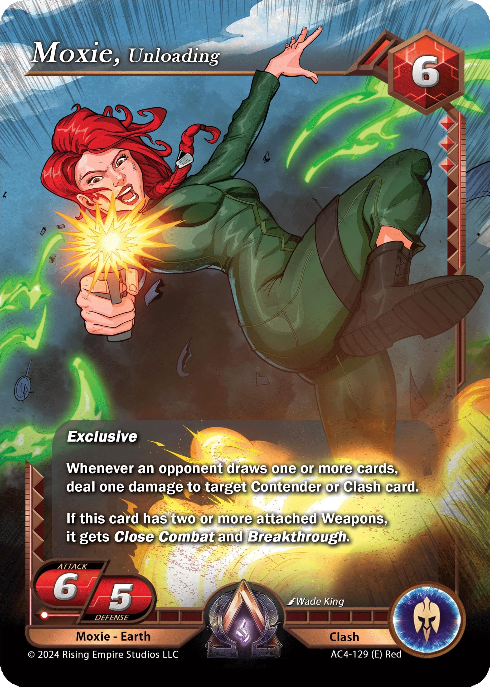 Image for Moxie, Unloading (Genesis Returns) (AC4-129) - Alpha Clash