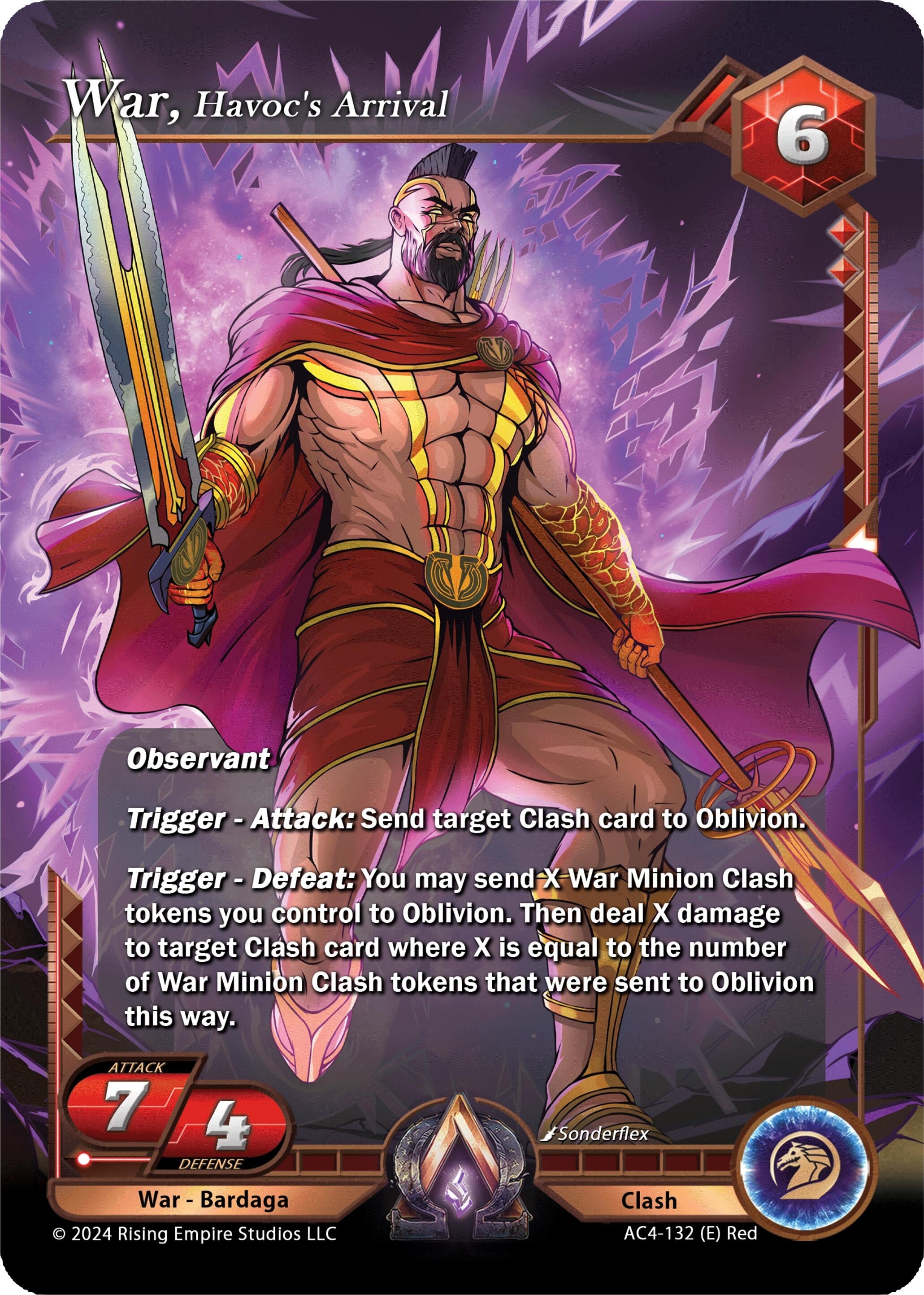 Image for War, Havoc's Arrival (Genesis Returns) (AC4-132) - Alpha Clash