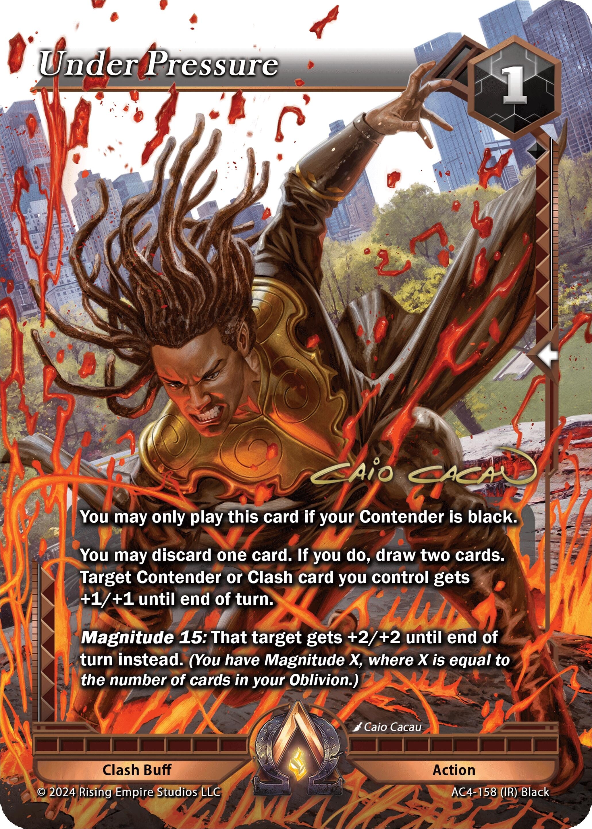 Image for Under Pressure (Iconic Rare) (Genesis Returns) (AC4-158) - Alpha Clash