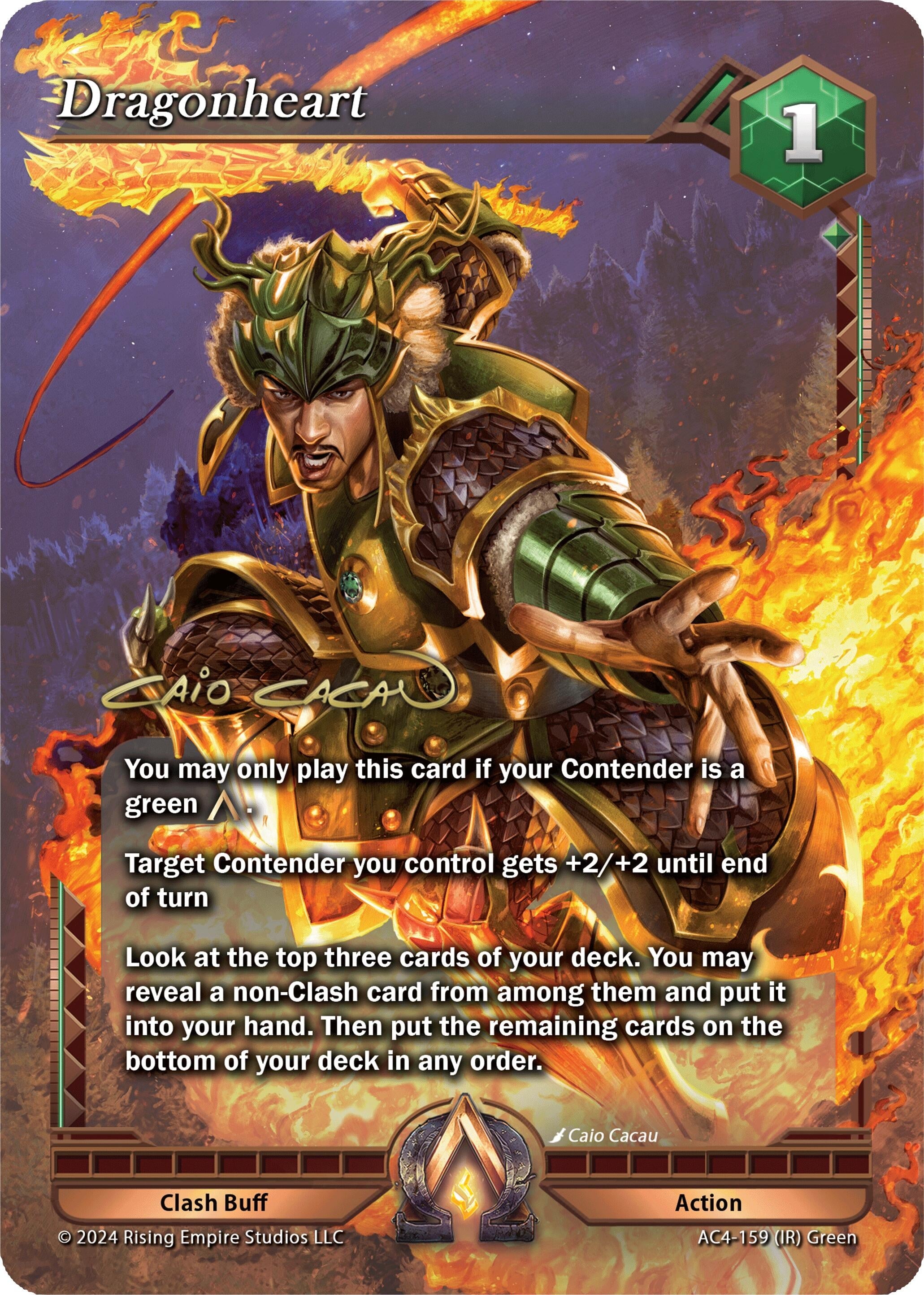 Image for Dragonheart (Iconic Rare) (Genesis Returns) (AC4-159) - Alpha Clash