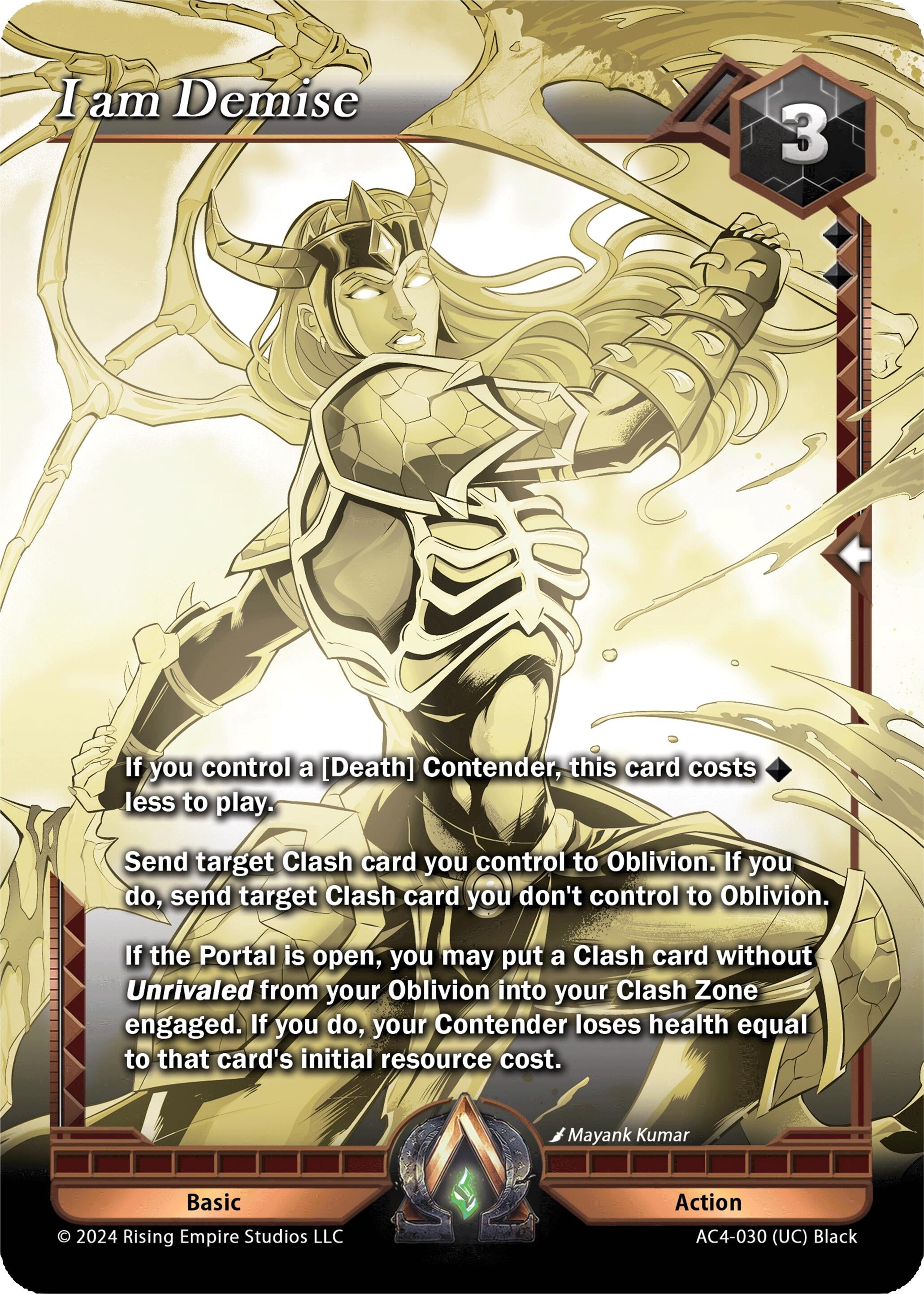 Image for I am Demise (Gold) (Genesis Returns) (AC4-030) - Alpha Clash