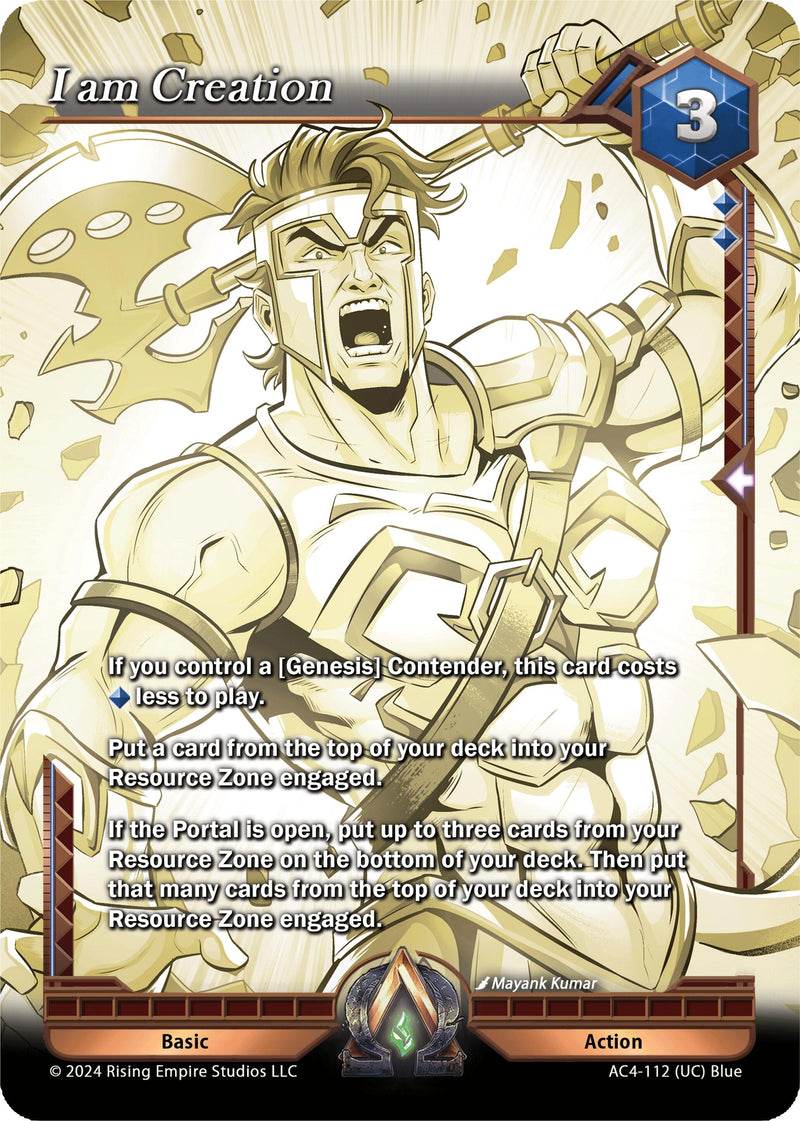 Image for I am Creation (Gold) (Genesis Returns) (AC4-112) - Alpha Clash