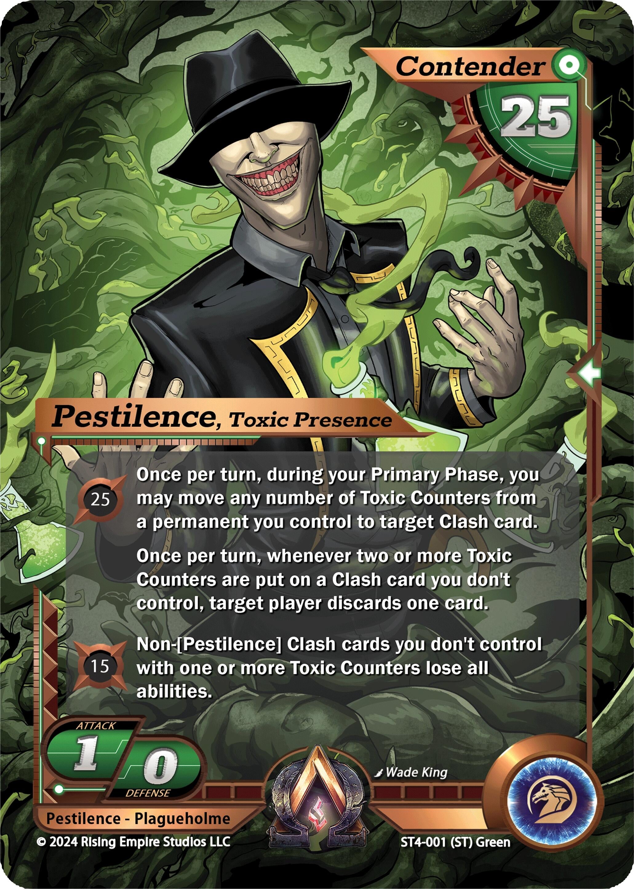 Image for Pestilence, Toxic Presence (Genesis Returns) (ST4-001) - Alpha Clash