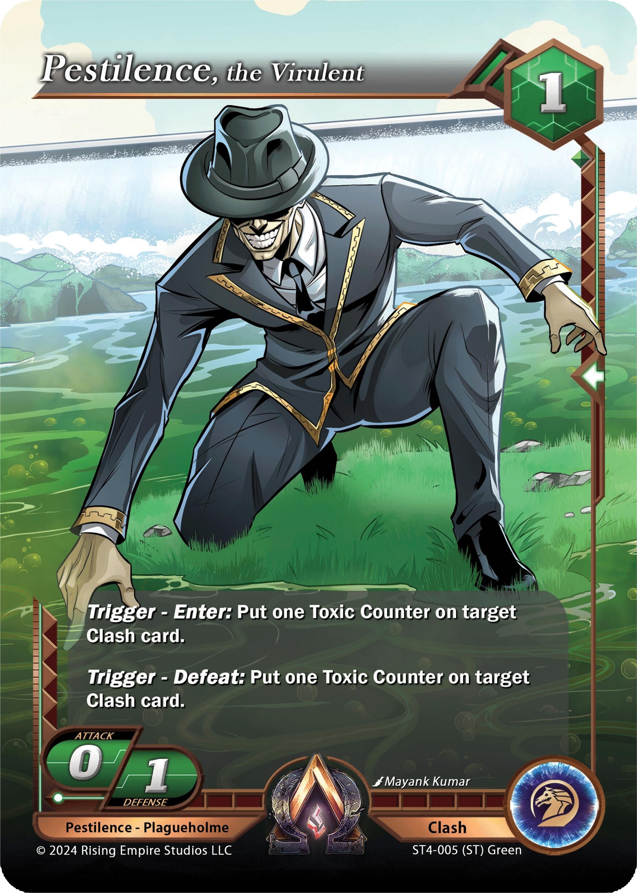 Image for Pestilence, the Virulent (Genesis Returns) (ST4-005) - Alpha Clash