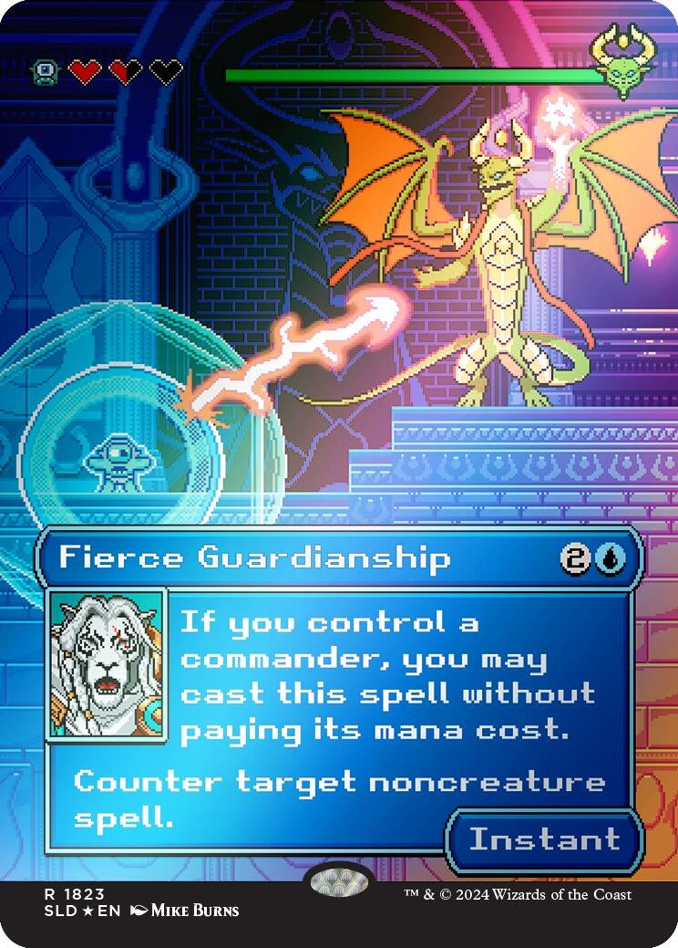 Image for Fierce Guardianship (Rainbow Foil) (Secret Lair Drop Series) (1823) - Magic: The Gathering