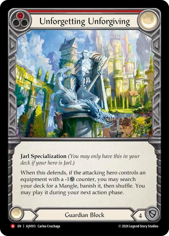 Image for Unforgetting Unforgiving (Armory Deck: Jarl Vetreidi) (AJV013) - Flesh and Blood TCG