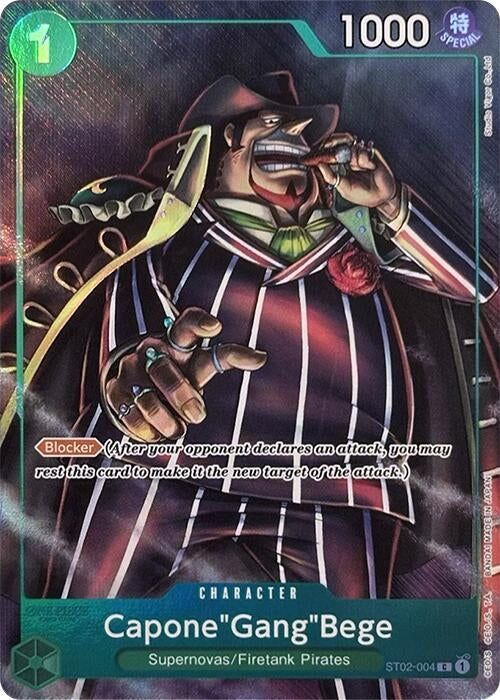 Image for Capone"Gang"Bege (Premium Card Collection -Best Selection Vol. 2-) (One Piece Promotion Cards) (ST02-004) - One Piece Card Game
