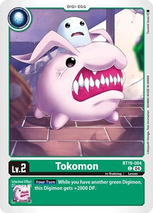 Image for Tokomon (BT18-19) (BT19-004 C) - Digimon Card Game
