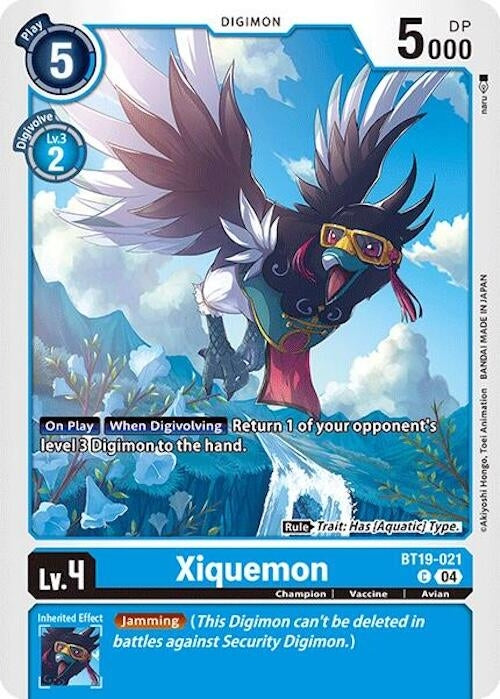 Image for Xiquemon (BT18-19) (BT19-021 C) - Digimon Card Game