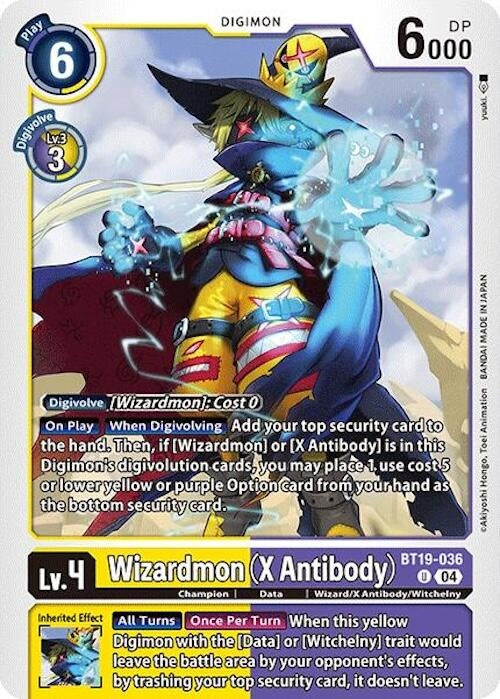 Image for Wizardmon (X Antibody) (BT18-19) (BT19-036 U) - Digimon Card Game
