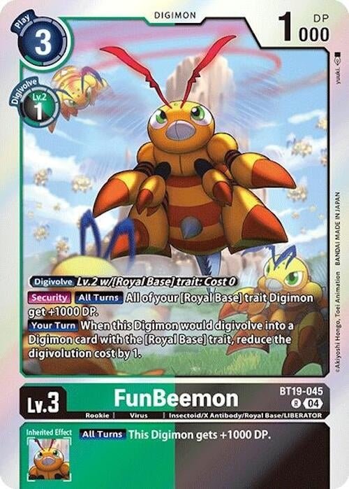 Image for FunBeemon - BT19-045 (BT18-19) (BT19-045 R) - Digimon Card Game