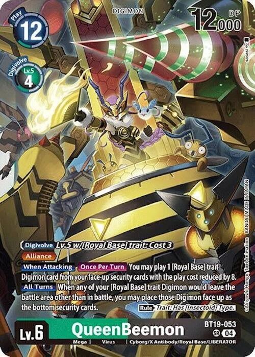Image for QueenBeemon (BT18-19) (BT19-053 SR) - Digimon Card Game