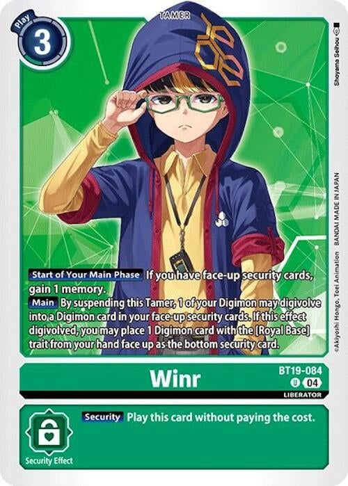 Image for Winr (BT18-19) (BT19-084 U) - Digimon Card Game