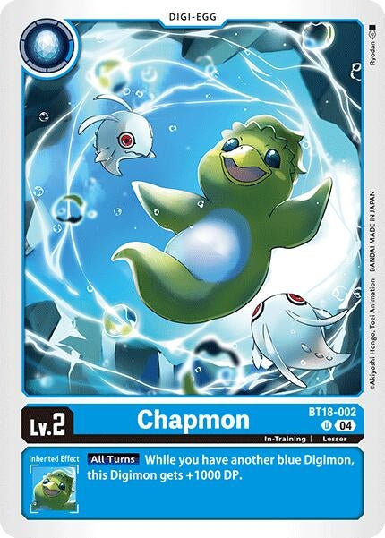 Image for Chapmon (BT18-19) (BT18-002 U) - Digimon Card Game