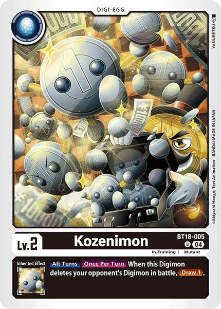 Image for Kozenimon (BT18-19) (BT18-005 U) - Digimon Card Game