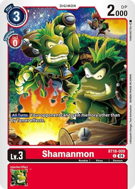 Image for Shamanmon (BT18-19) (BT18-009 C) - Digimon Card Game