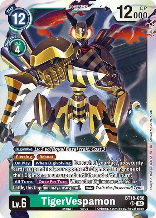 Image for TigerVespamon (BT18-19) (BT18-056 SR) - Digimon Card Game