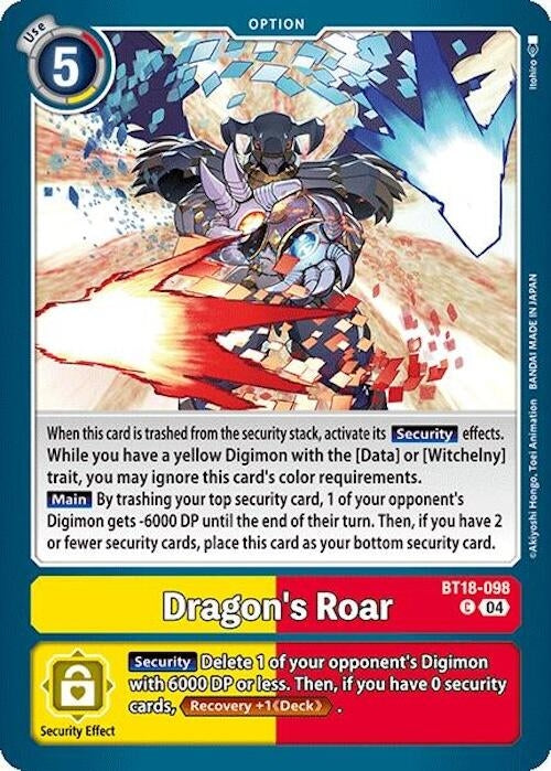 Image for Dragon's Roar (BT18-19) (BT18-098 C) - Digimon Card Game