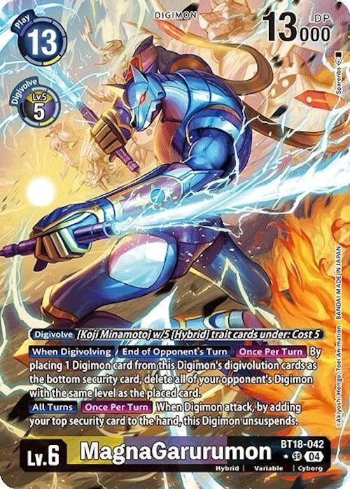 Image for MagnaGarurumon (Alternate Art) (BT18-19) (BT18-042 SR) - Digimon Card Game