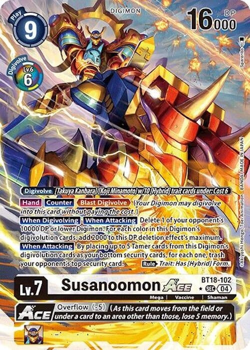 Image for Susanoomon ACE (Alternate Art) (BT18-19) (BT18-102 SEC) - Digimon Card Game