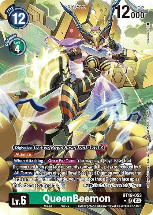 Image for QueenBeemon (Alternate Art) (BT18-19) (BT19-053 SR) - Digimon Card Game