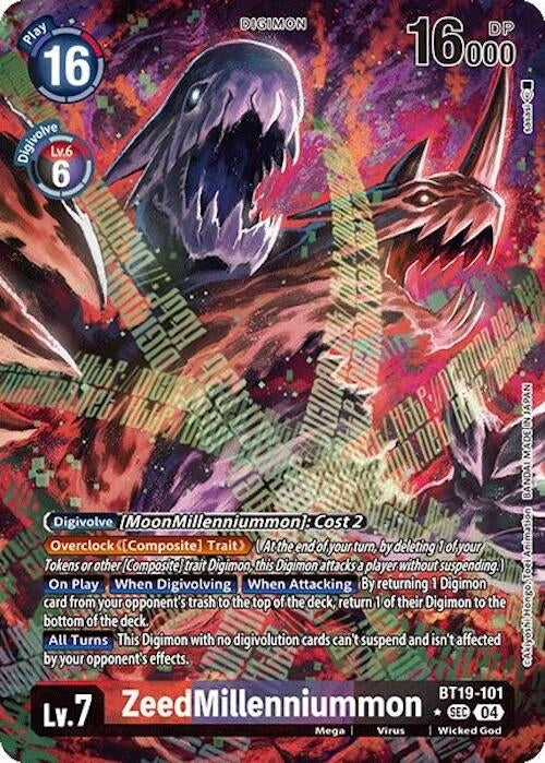 Image for ZeedMillenniummon (Alternate Art) (BT18-19) (BT19-101 SEC) - Digimon Card Game