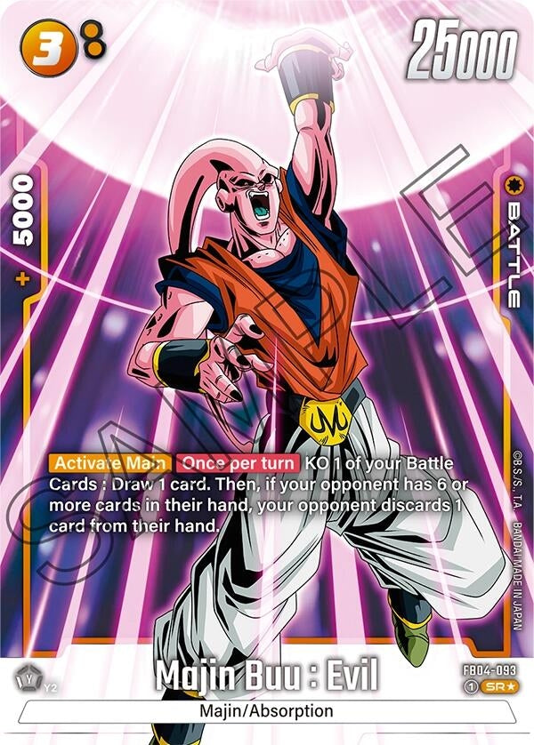 Image for Majin Buu : Evil - FB04-093 (Alternate Art) (Ultra Limit) (FB04-093) - Dragon Ball Super: Fusion World