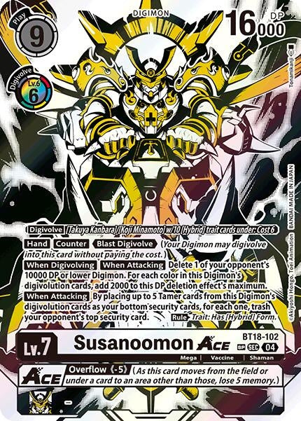 Image for Susanoomon ACE (Textured) (BT18-19) (BT18-102 SEC) - Digimon Card Game