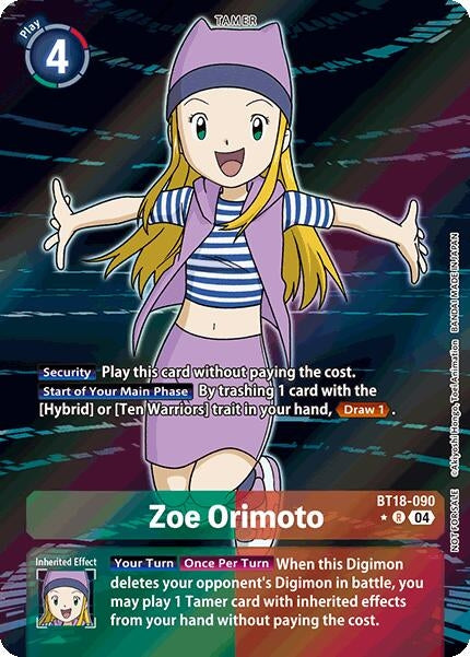 Image for Zoe Orimoto (Release Special Booster 2.0: Box Promotion Pack) - Digimon Card Game
