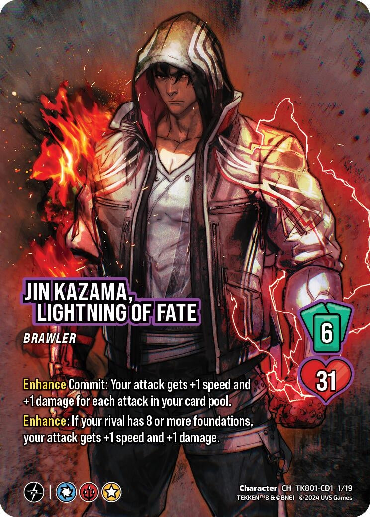 Image for Jin Kazama, Lightning of Fate (TEKKEN 8) (TK801-CD1 1/19) - UniVersus